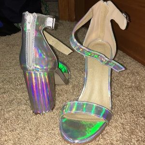 Charlotte Russe holographic heels